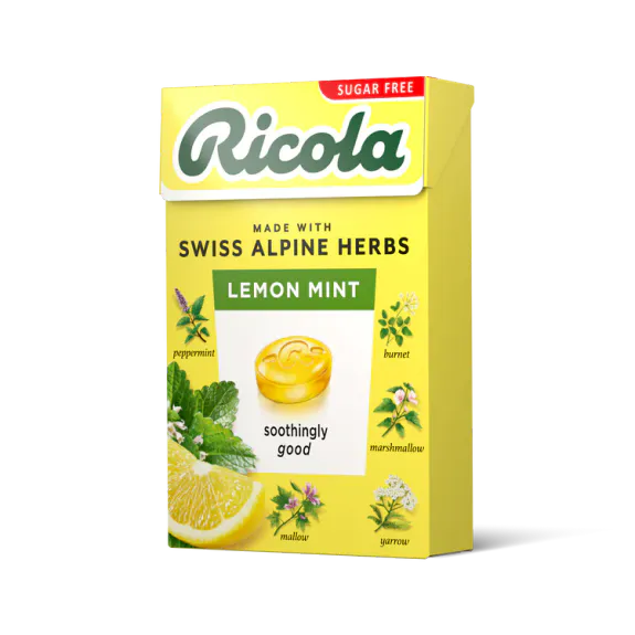 RICOLA Lemon & Mint Sugar Free Box 20x45g