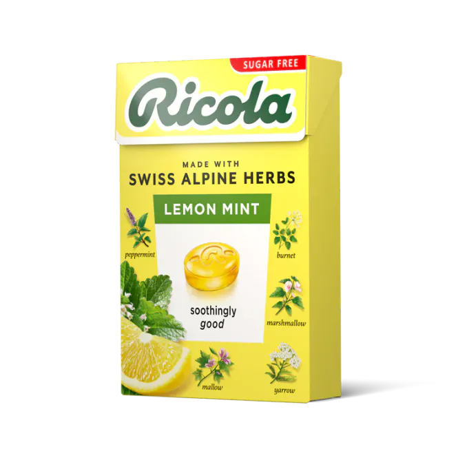 Hovedbilde RICOLA Lemon & Mint Sugar Free Box 20x45g