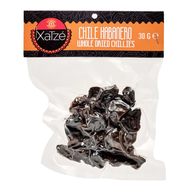 Hovedbilde XATZE tørket Habanero Chilli 12x30g