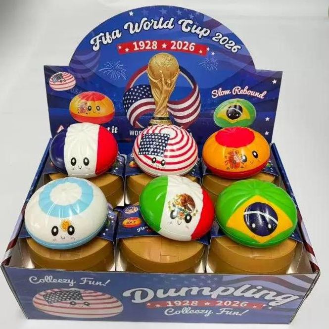 Hovedbilde Squishy Dumpling Slow Rebound World Cup 12stk