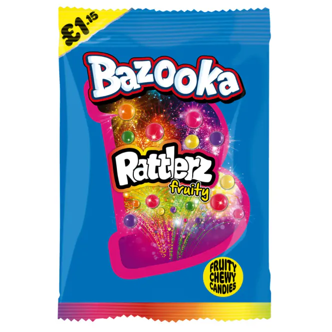 Hovedbilde Bazooka Rattlerz Fruity 12x100g