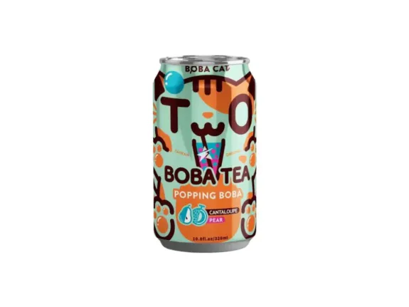 Boba Cat Cantaloupe Pear Popping Boba Bubble Tea 24x320ml TWN