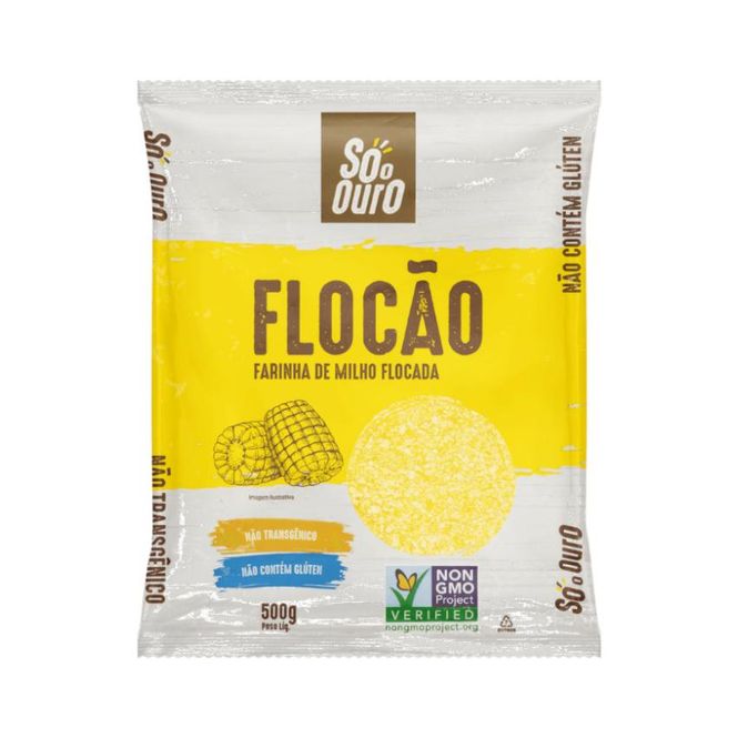Hovedbilde SÓ O OURO  Flocão de Milho 20x500g 