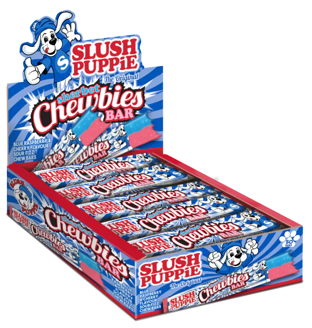 Hovedbilde Slush Puppie Chewbies Bar Blue Rasp & Cherry 50x25g