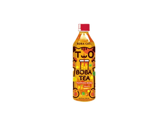 Hovedbilde Boba Cat Fruity Mango Pineapple Popping Boba Tea 24x500ml